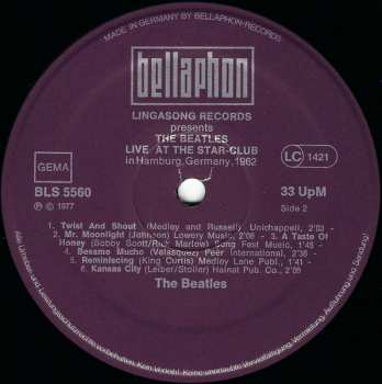 2LP The Beatles: Live! At The Star-Club In Hamburg, Germany; 1962. 644436