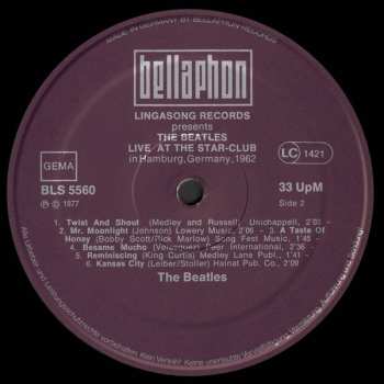 2LP The Beatles: Live! At The Star-Club In Hamburg, Germany; 1962 652754