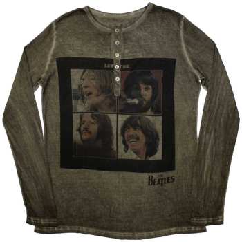 Merch The Beatles: The Beatles Unisex Long Sleeve T-shirt: Let It Be Stone Wash (x-small) XS