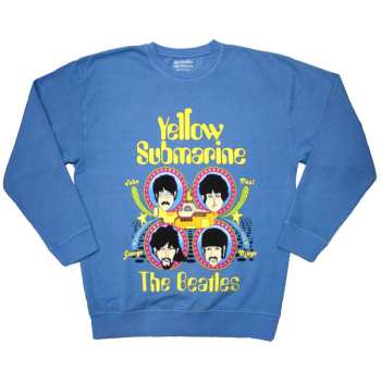 Merch The Beatles: Mikina Yellow Submarine Heads In Circles