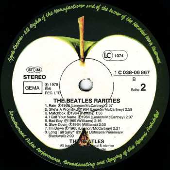 LP The Beatles: Rarities 653224