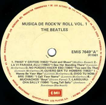 LP The Beatles: Rock 'n' Roll Music Volume 1 = Musica De Rock 'n' Roll Vol. 1 656543