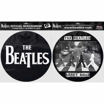 Merch The Beatles: Slipmat Set Drop T Logo The Beatles & Abbey Road 