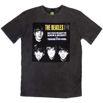 Merch The Beatles: Stone Wash Tričko Vj Secret Sleeve