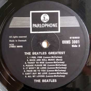 LP The Beatles: Beatles' Greatest 649155