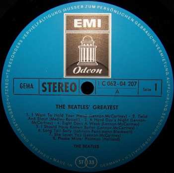 LP The Beatles: The Beatles' Greatest 652763