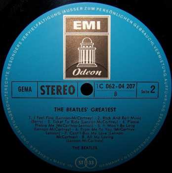 LP The Beatles: The Beatles' Greatest 652763