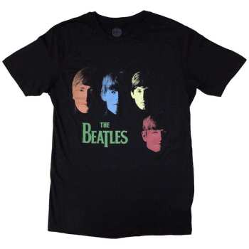 Merch The Beatles: Tričko Colour Faces