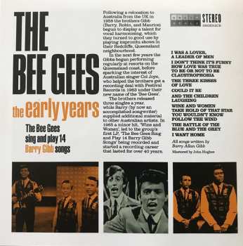 CD Bee Gees: The Early Years (The Bee Gees Sing And Play 14 Barry Gibb Songs) 598522