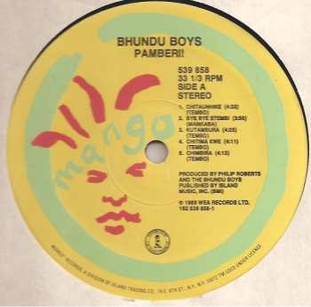 LP Bhundu Boys: Pamberi! LTD 609472