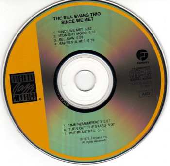 CD The Bill Evans Trio: Since We Met 620072