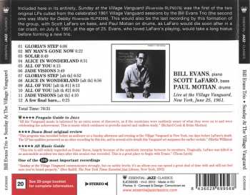 CD The Bill Evans Trio: Sunday At The Village Vanguard 583905