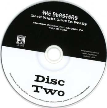 2CD The Blasters: Dark Night: Live In Philly 645093