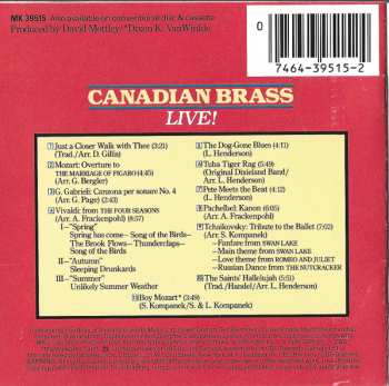 CD The Canadian Brass: Live! 631096