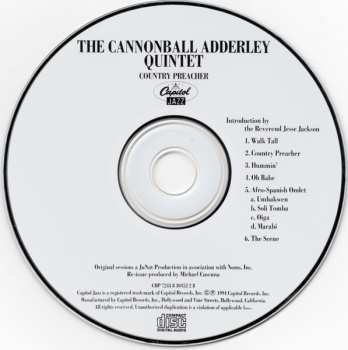 CD The Cannonball Adderley Quintet: Country Preacher 631915