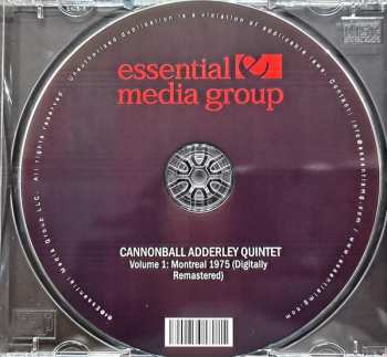 CD The Cannonball Adderley Quintet: Volume 1 : Montreal 1975 595616