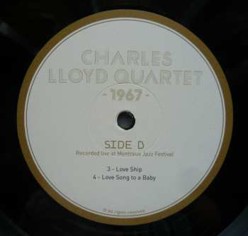 3LP The Charles Lloyd Quartet: 1967 - Recorded Live At Montreux Jazz Festival LTD | NUM 634414