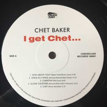 LP The Chet Baker Quintet: I Get Chet LTD 151912