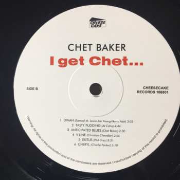 LP The Chet Baker Quintet: I Get Chet LTD 151912