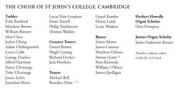 CD St. John's College Choir: Eastertide Evensong 644403