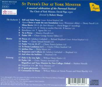 CD York Minster Choir: St Peter’s Day At York Minster 662236