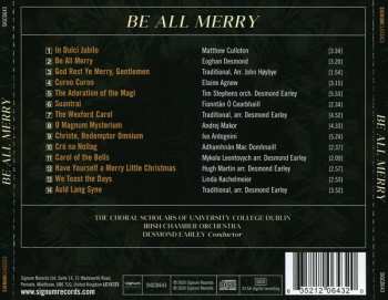 CD University College Dublin Choral Scholars: Be All Merry 572242