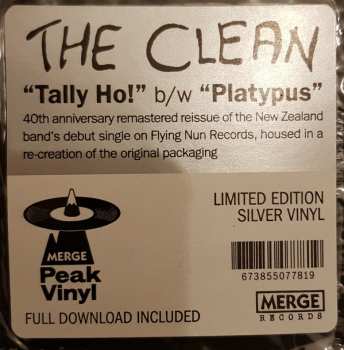 SP The Clean: Tally Ho! / Platypus LTD | CLR 429559