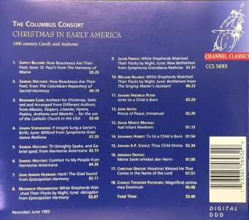 CD The Columbus Consort: Christmas In Early America 547353