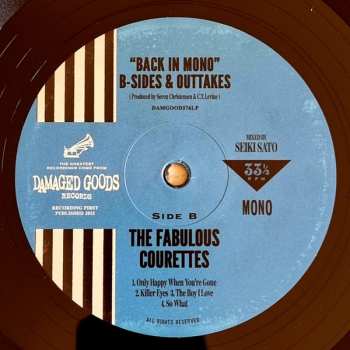 EP The Courettes: Back In Mono (B-Sides & Outtakes) 648526