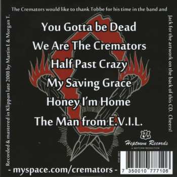 CD The Cremators: The Cremators 552370