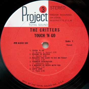 LP The Critters: Touch'N Go With The Critters 608607