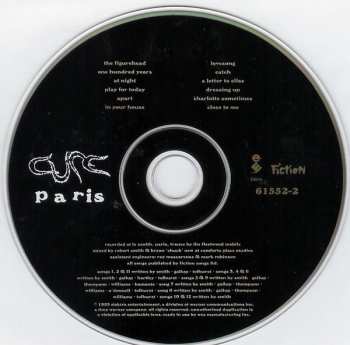 CD The Cure: Paris 595602