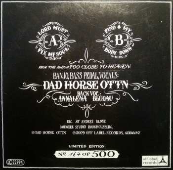 SP The Dad Horse Experience: Lord Must Fix My Soul LTD | NUM 563713