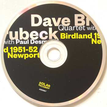 CD The Dave Brubeck Quartet: Birdland 1951-52 / Newport 1955 653998