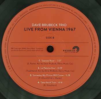 LP The Dave Brubeck Trio: Live From Vienna 1967 599626