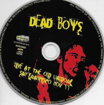 CD The Dead Boys: Live At The Old Waldorf San Francisco Nov 77 555543