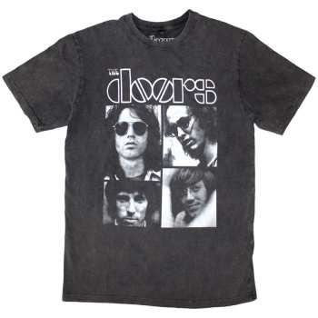 Merch The Doors: Stone Wash Tričko Squares