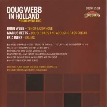 CD The Doug Webb Trio: Doug Webb In Holland 486923