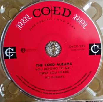 CD The Duprees: The Coed Albums - You Belong To Me / Have You Heard 562495