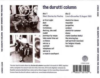 2CD The Durutti Column: Short Stories For Pauline 588750