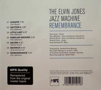 CD The Elvin Jones Jazz Machine: Remembrance 595754