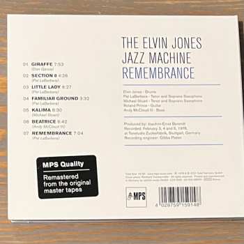 CD The Elvin Jones Jazz Machine: Remembrance 595754