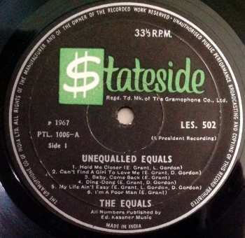 LP The Equals: Unequalled Equals 50077