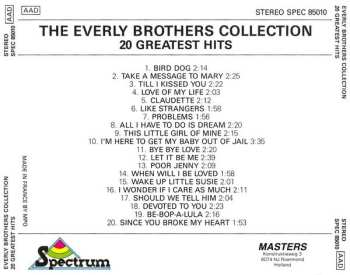 CD Everly Brothers: The Everly Brothers Collection - 20 Greatest Hits 559880