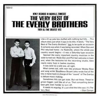 CD Everly Brothers: The Very Best Of The Everly Brothers 548550