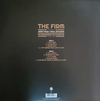 LP The Firm: The Oakland Broadcast Live In California 1985. Volume Two 587528