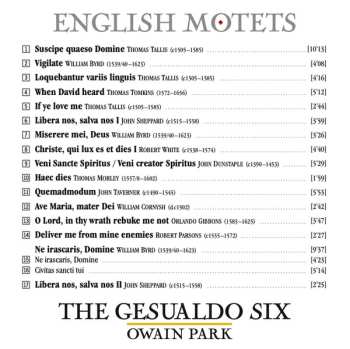 CD The Gesualdo Six: English Motets 560206