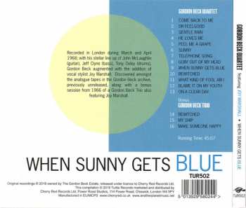 CD The Gordon Beck Quartet: When Sunny Gets Blue (Spring '68 Sessions) 231431