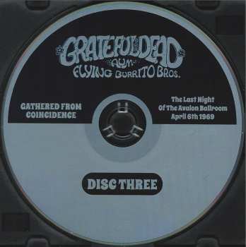 3CD The Grateful Dead: Gathered From Coincidence The Last Night Of The Avalon Ballroom April 6th 1969 114085