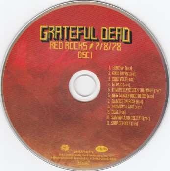 3CD The Grateful Dead: Red Rocks 7/8/78 119227